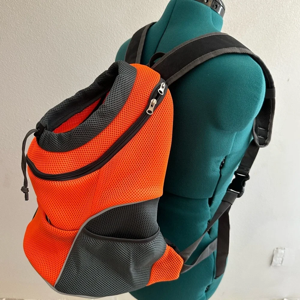 🐾PET DOG carrier backpack orange size L🐾